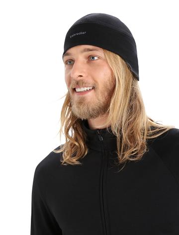 Czapki Icebreaker Unisex Merino Quantum Beanie Damskie Czarne | PL 1475VRWD